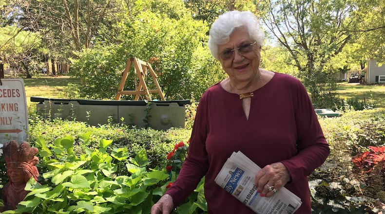 Dorothy Frysinger has been a loyal lifetime subscriber since 1963. She began reading the paper long before, however, when she was a little girl and her father could always be found with a paper in his hand. STAFF PHOTO / SARAH FRANKS