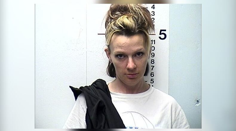 Georgia Osborne, 35, of Middletown, was charged with arson, a fourth-degree felony, after she allegedly used a lighter to catch a blanket on fire in the Middletown City Jail.