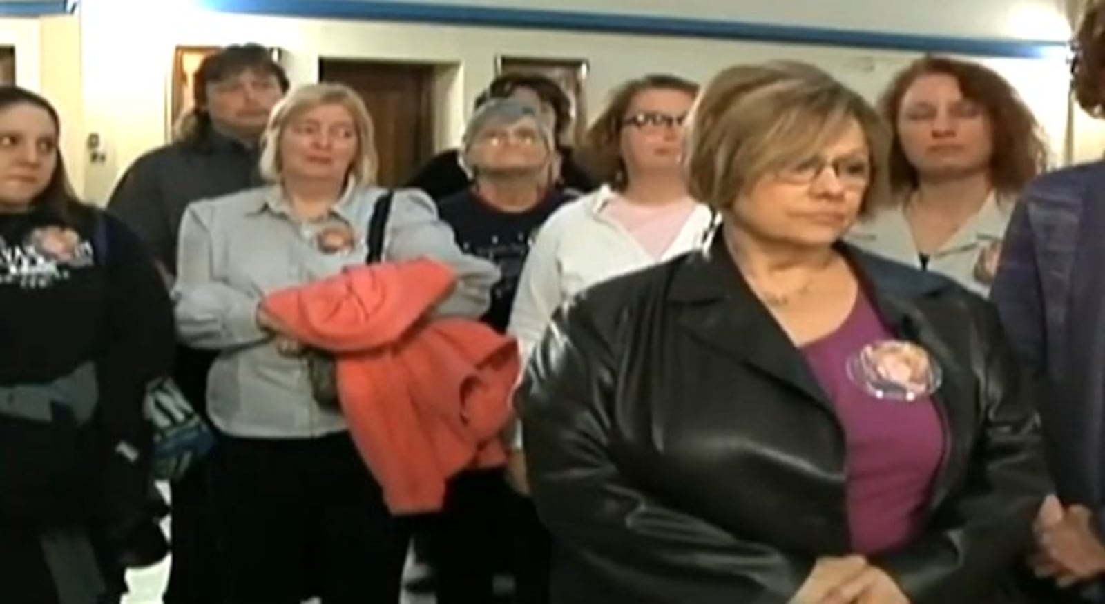 Friends of Vicky Burks exchanged hugs and wiped tears from their eyes after her son, Ryan Dillon, was sentenced for her murder in 2014. DAYTON DAILY NEWS ARCHIVES