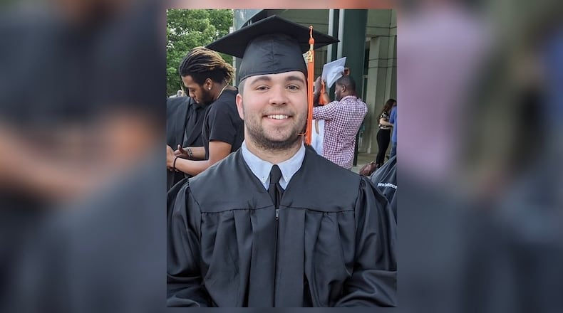 Michael Fauber at his graduation from Beavercreek High School. Photo courtesy the Fauber family.