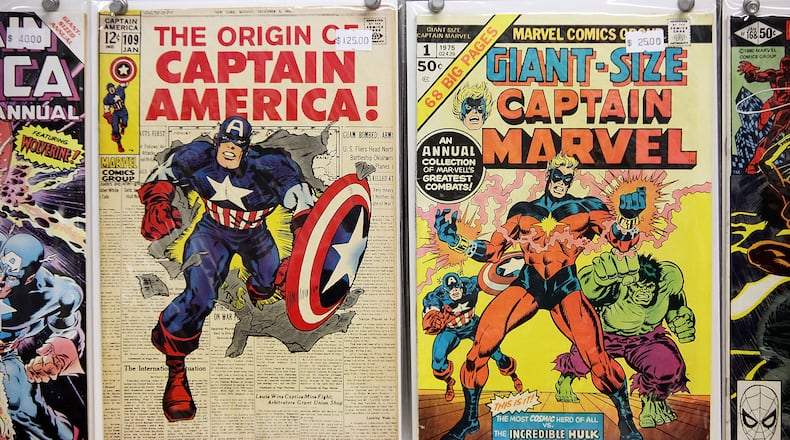 NEW YORK - AUGUST 31: Vintage Marvel comics are seen for sale at St. Mark's Comics August 31, 2009 in New York City. The Walt Disney Co. announced that it plans to acquire Marvel Entertainment Inc. for $4 billion in stock and cash, bringing 5,000 Marvel characters including Spider Man and Incredible Hulk under the Disney umbrella. (Photo by Mario Tama/Getty Images)