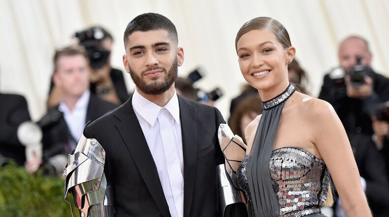 Zayn Malik (L) and Gigi Hadid attend the "Manus x Machina: Fashion In An Age Of Technology" Costume Institute Gala at Metropolitan Museum of Art on May 2, 2016 in New York City.