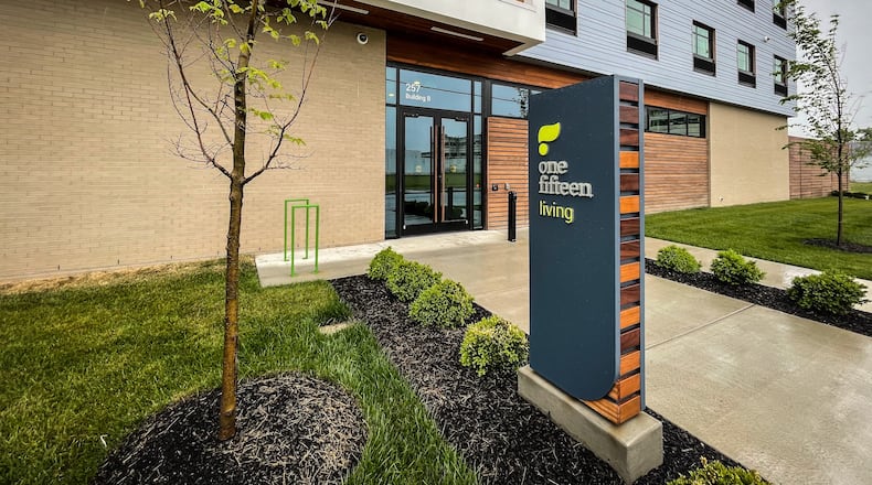 Onefifteen provided recovery services on Hopeland Street in Dayton for people dealing with a substance use disorder, but the center is now closing due to financial constraints. JIM NOELKER/STAFF