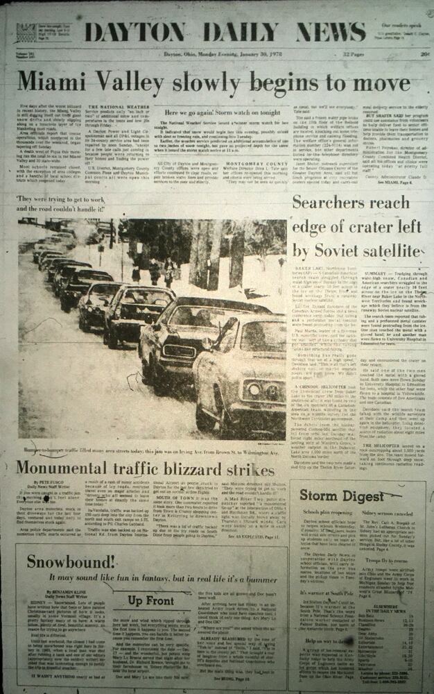 1978 blizzard newspaper pages