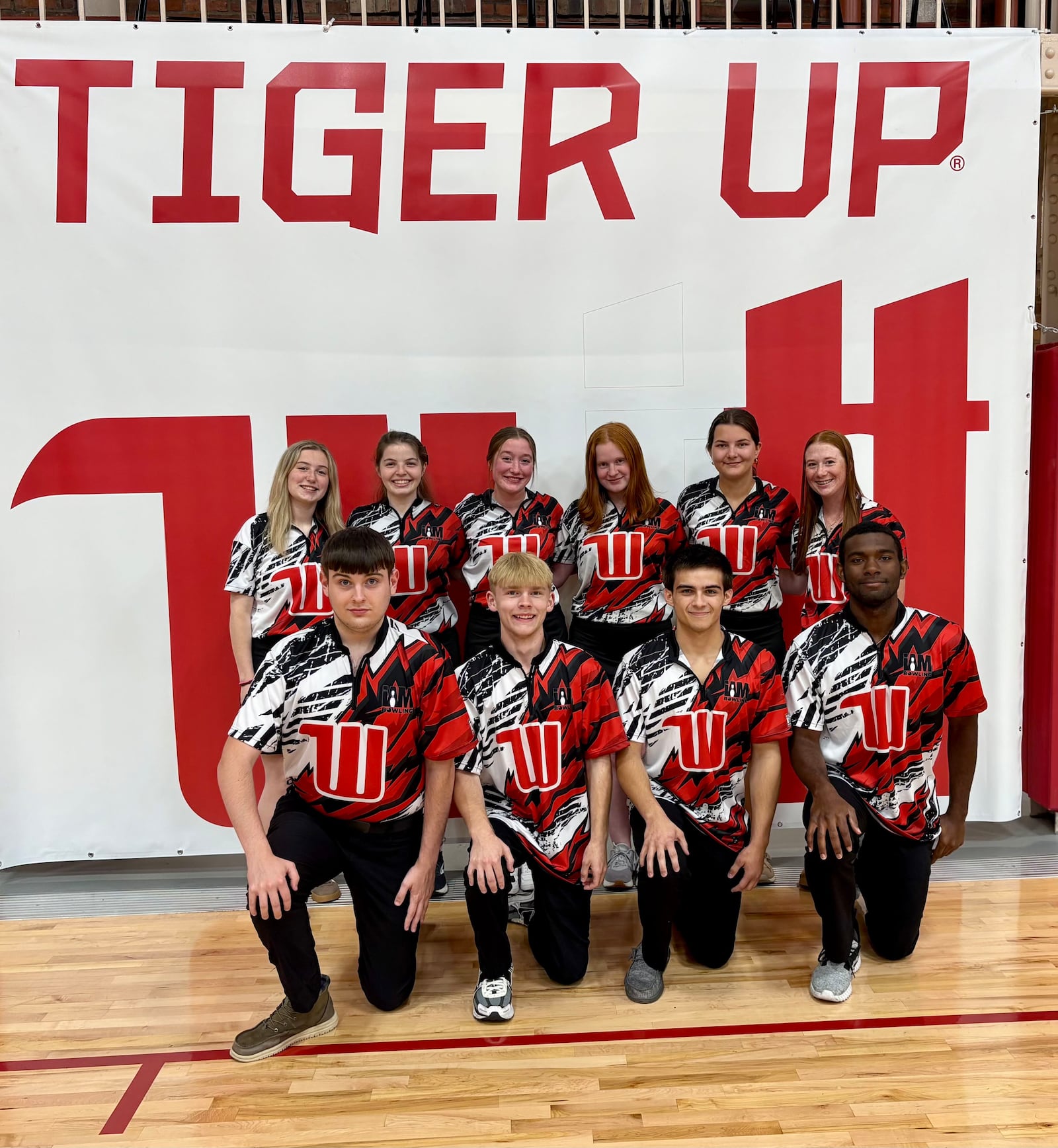 Wittenberg University has both a women's and men's club bowling team this season. CONTRIBUTED
(Left to right) First row - Amen Traudt, Jackson Hill, Jacob Terpenning, Joel Martin 
Second row - Emma Crist, Ryleigh Rasey, Kendall Rausch, Sydney Wilson, Grace Tyler, Taylor Rausch (not pictured -Cambryn Tom and Landon Kegley)