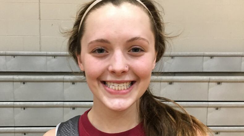 Waynesville senior Rachel Murray at practice on Wednesday, Jan. 23, 2019. MARC PENDLETON / STAFF