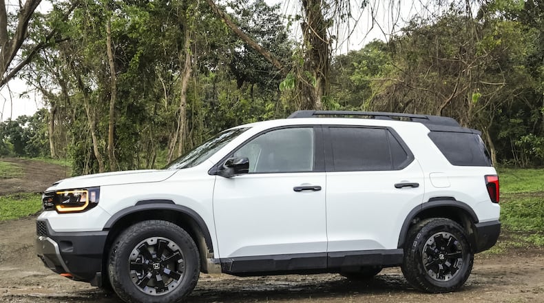 This photo provided by Honda shows the 2026 Passport. The Passport is Honda's midsize SUV that offers an intriguing mix of utility, style and practicality. (Courtesy of American Honda Motor Co. via AP)