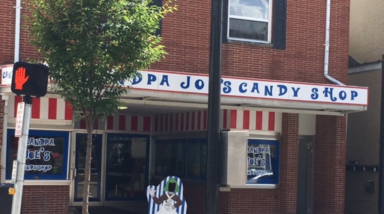 Grandpa Joe’s Candy Shop in downtown Miamisburg offers a $5 candy buffet. NICK BLIZZARD/STAFF