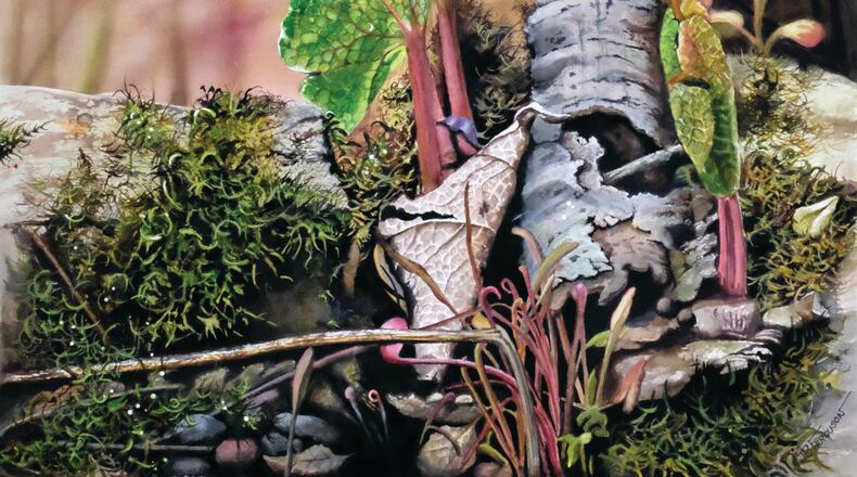 "Watercolor Ohio 2024" will open with a reception from 1 p.m. to 4 p.m., Sept. 21 at the Middletown Arts Center. (Pictured: 2023 Gold Medal Winner Weeds by Jeanette B Ferguson)