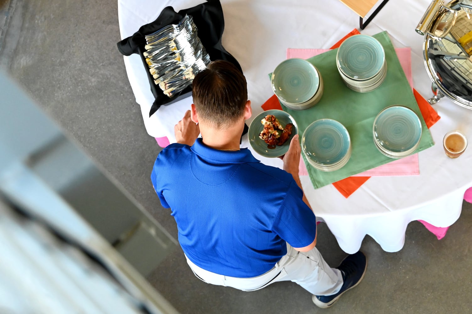Forklift and Palate opens temporary location
