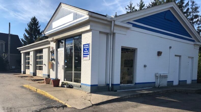 Northmont High School and University of Dayton grad Jeffrey Neace is looking to open a Whit's Frozen Custard at the former site of a service station on Ohio 48 in Centerville, near the city’s historic district. NICK BLIZZARD/STAFF