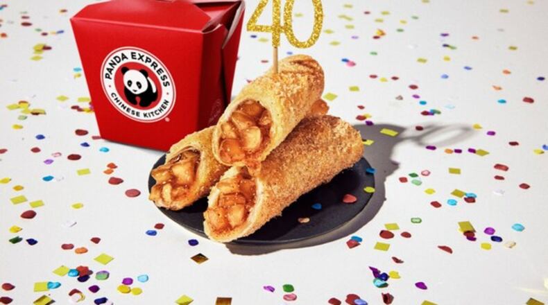 Panda Express has its first-ever dessert on the menu: An Apple Pie Roll, which was added in honor of its 40th anniversary. CONTRIBUTED/PANDA EXPRESS
