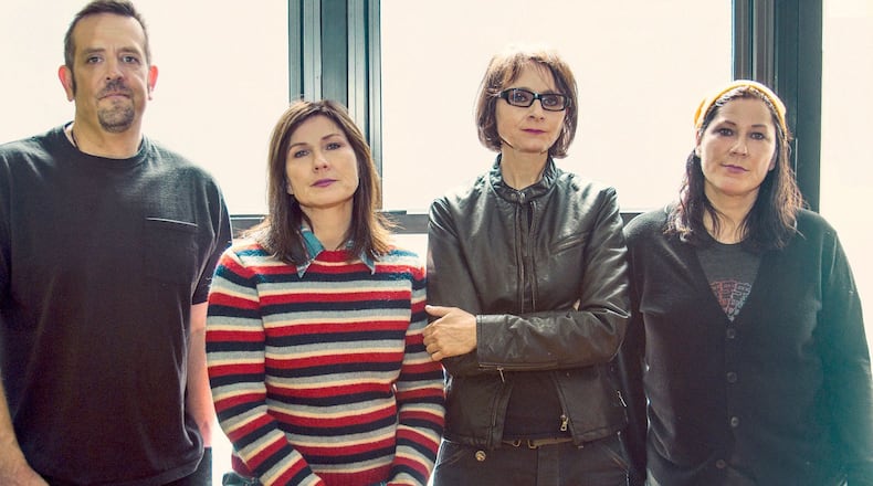The Breeders, (left to right) Jim Macpherson, Kelley Deal, Josephine Wiggs and Kim Deal, currently features the same lineup that made the smash 1993 album,  Last Splash.  CONTRIBUTED