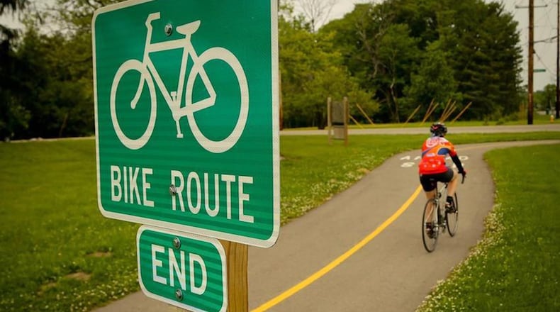 The cities of Kettering and Centerville are joining efforts to construct the Hewitt Avenue Bikeway Connector. The connector will begin at the Iron Horse Bike Trail and continue eastward along Whipp Road and Hewitt Avenue to cross Bigger Road to tie into an existing trail. CONTRIBUTED