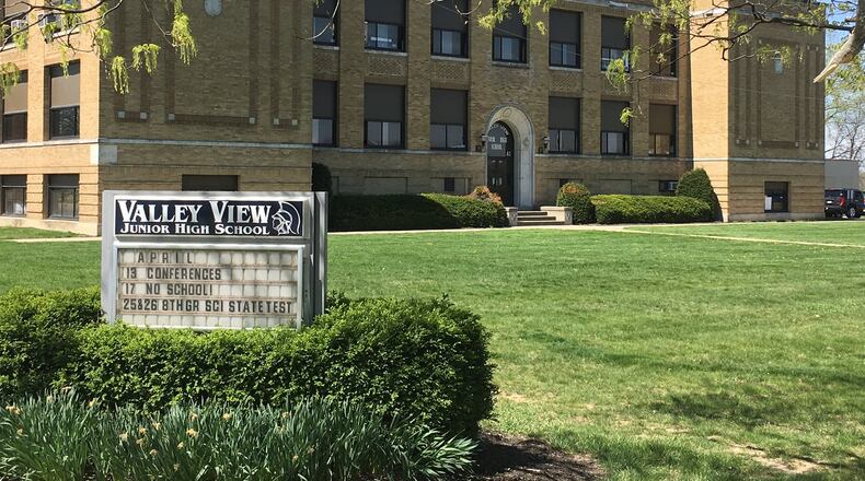 Valley View Junior High School was built in 1923 in Farmersville and added onto in 1954. The state rated three of Valley View’s four schools as being in “poor” condition — their lowest rating. JEREMY P. KELLEY / STAFF