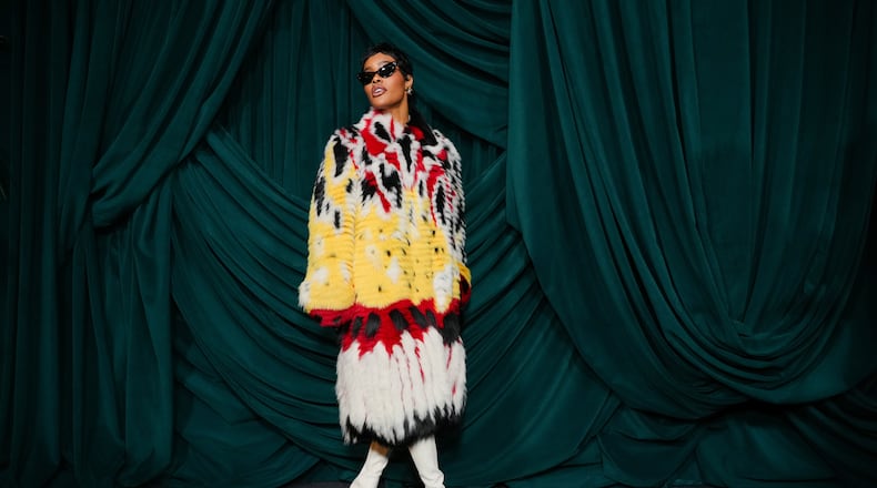 Teyana Taylor arrives at Chanel's 17th Annual Pre-Oscar Awards Dinner on Saturday, March 14, 2026, at The Beverly Hills Hotel in Beverly Hills, Calif. (Photo by Jordan Strauss/Invision/AP)
