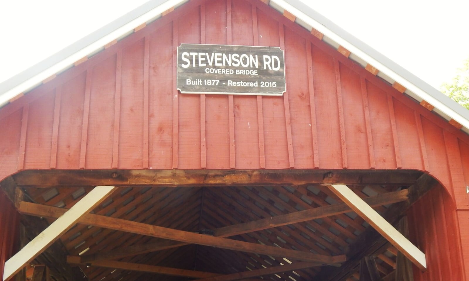 Historic spots in Dayton: Stevenson Road Covered Bridge in Xenia. Source: RemarkableOhio.org