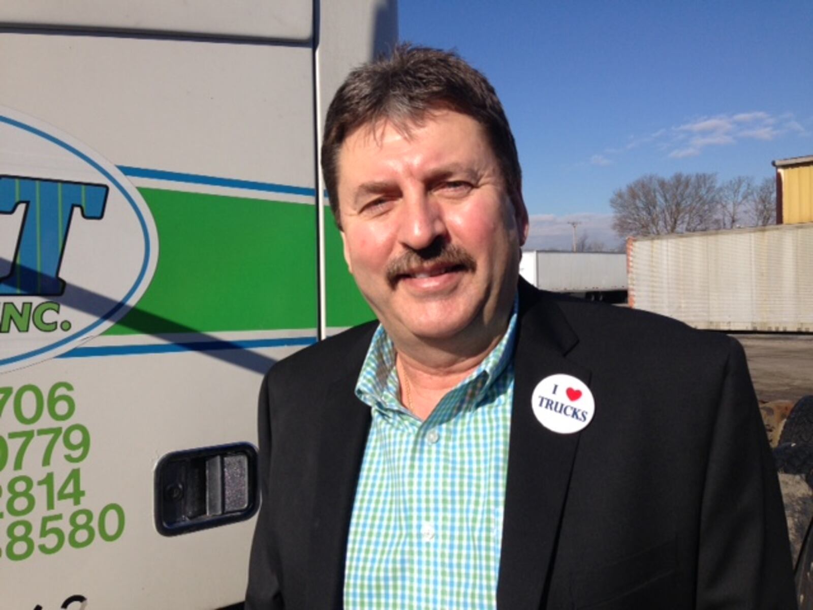 Kevin Burch, president of Dayton’s Jet Express Inc., is a national voice on the trucking industry. THOMAS GNAU/STAFF WRITER