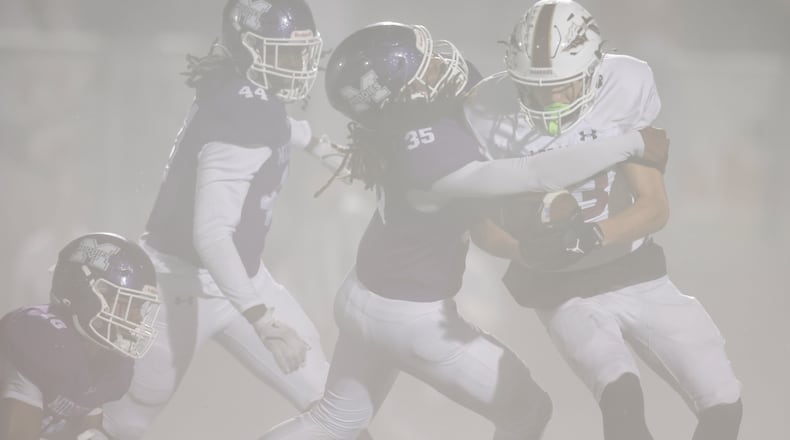 Middletown defeated Lebanon 31-0 in their playoff football game Friday, Nov. 7, 2025 at Barnitz Stadium in Middletown. NICK GRAHAM/STAFF