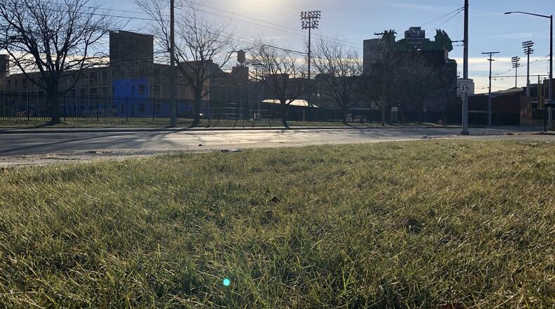 The Water Street developers plan to construct a new office and retail building at the corner of Webster Street and Monument Avenue. CORNELIUS FROLIK / STAFF