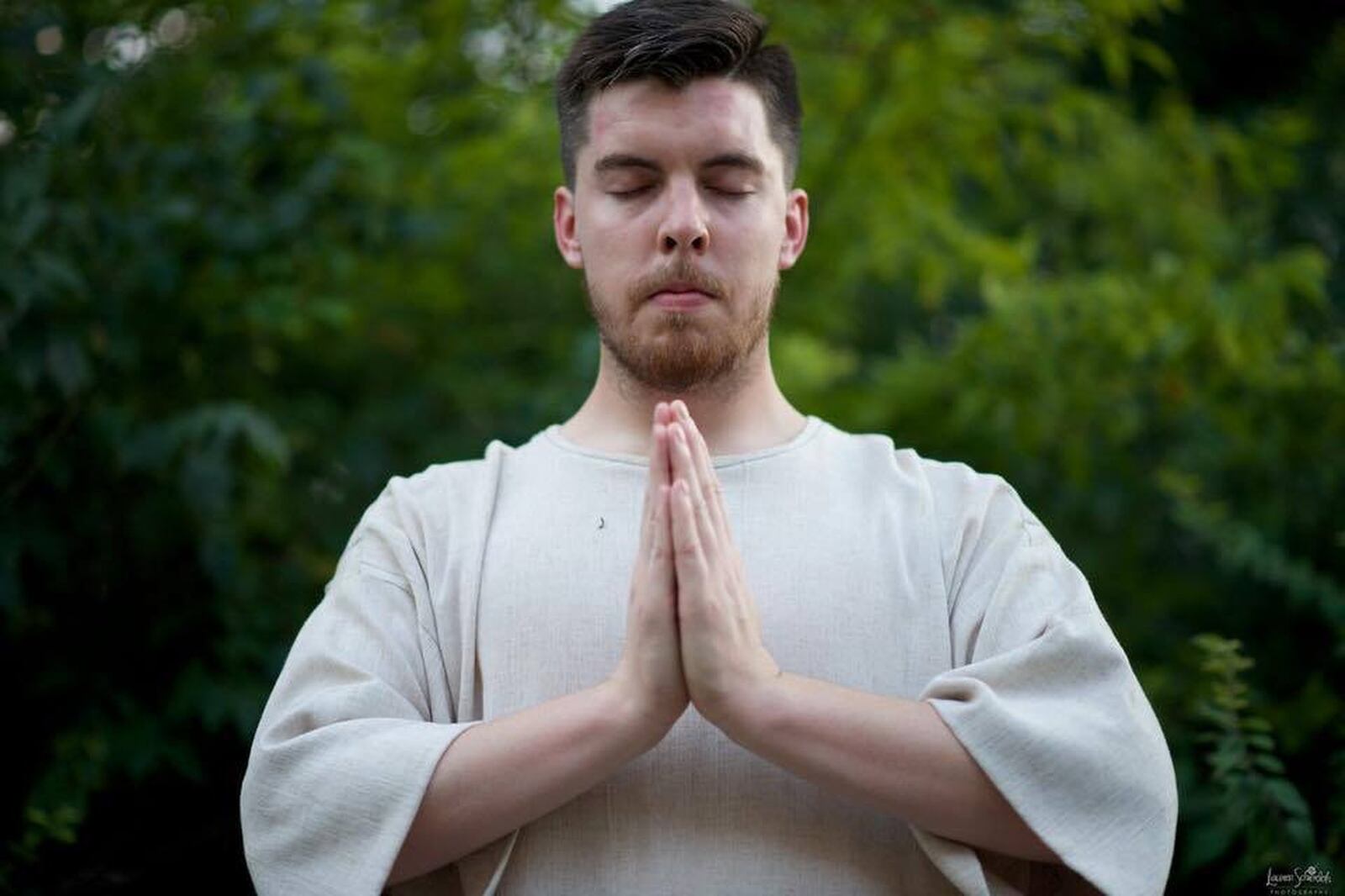 Alan Ruddy portrays Adam in Dare to Defy Productions’ presentation of Stephen Schwartz and John Caird’s musical “Children of Eden,” based on the Book of Genesis, Nov. 25-26 at the Victoria Theatre. CONTRIBUTED