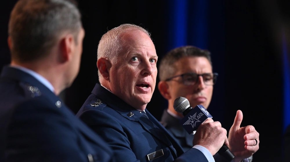 Air Force Lt. Gen. Dale White at a panel discussion at the Air and Space Forces Association’s Air, Space & Cyber Conference, National Harbor, Md., Sept 17, 2024. . Air Force photo by Andy Morataya