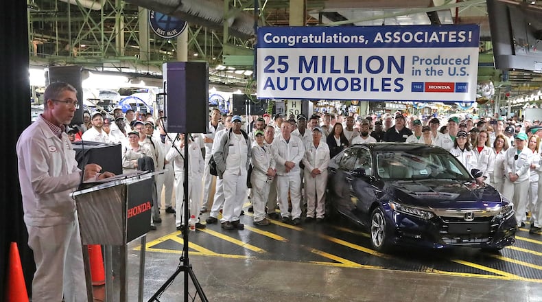 Honda announced it is joining Ohio Business competes,which also includes firms like Whirlpool Corporation, American Electric Power, Bob Evans and Proctor & Gamble that support statewide LGBTQ-inclusive nondiscrimination policy. Bill Lackey/Staff