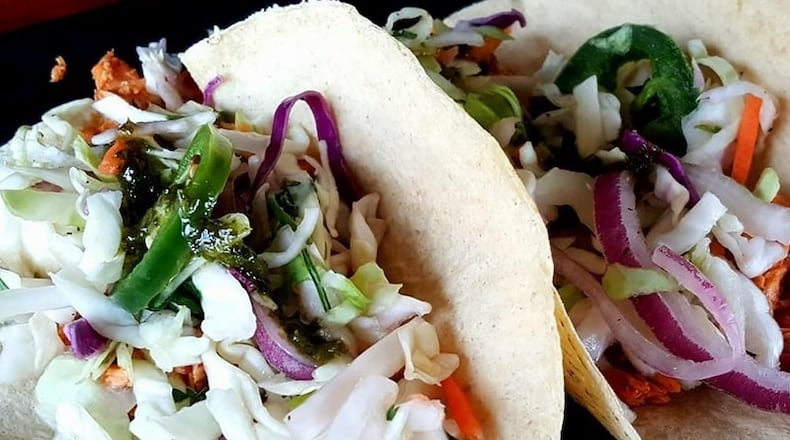 Smoked Salmon Fish Tacos are on the new menu unveiled by the Fifth Street Brewpub in Dayton. CONTRIBUTED