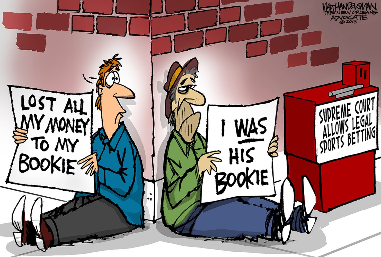 Week in cartoons: Sports betting, swamp draining and more