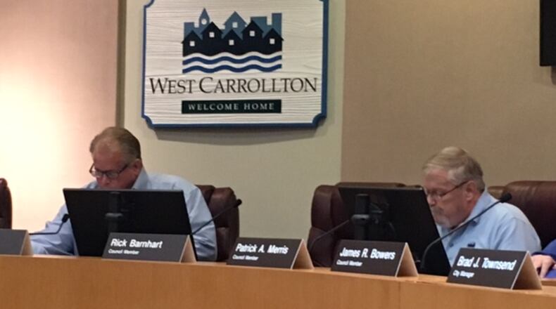 West Carrollton City Council voted 6-1 Tuesday night against giving its members a 33 percent pay hike, which would have been its first salary increase in more than two decades. NICK BLIZZARD/STAFF
