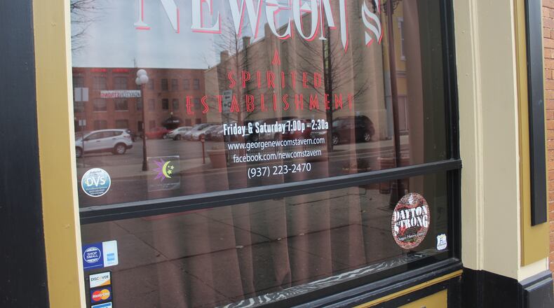 Newcom’s Tavern in the Oregon District is the latest business to close temporarily after an employee tests positive for the coronavirus. AMELIA ROBINSON / STAFF