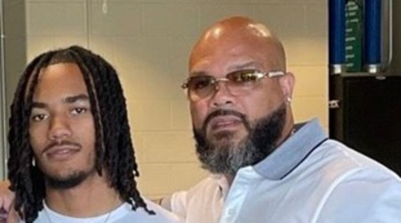 Lux Barber Lounge is owned Anthony Z. Thomas (left) and his father, Anthony Thomas. CONTRIBUTED