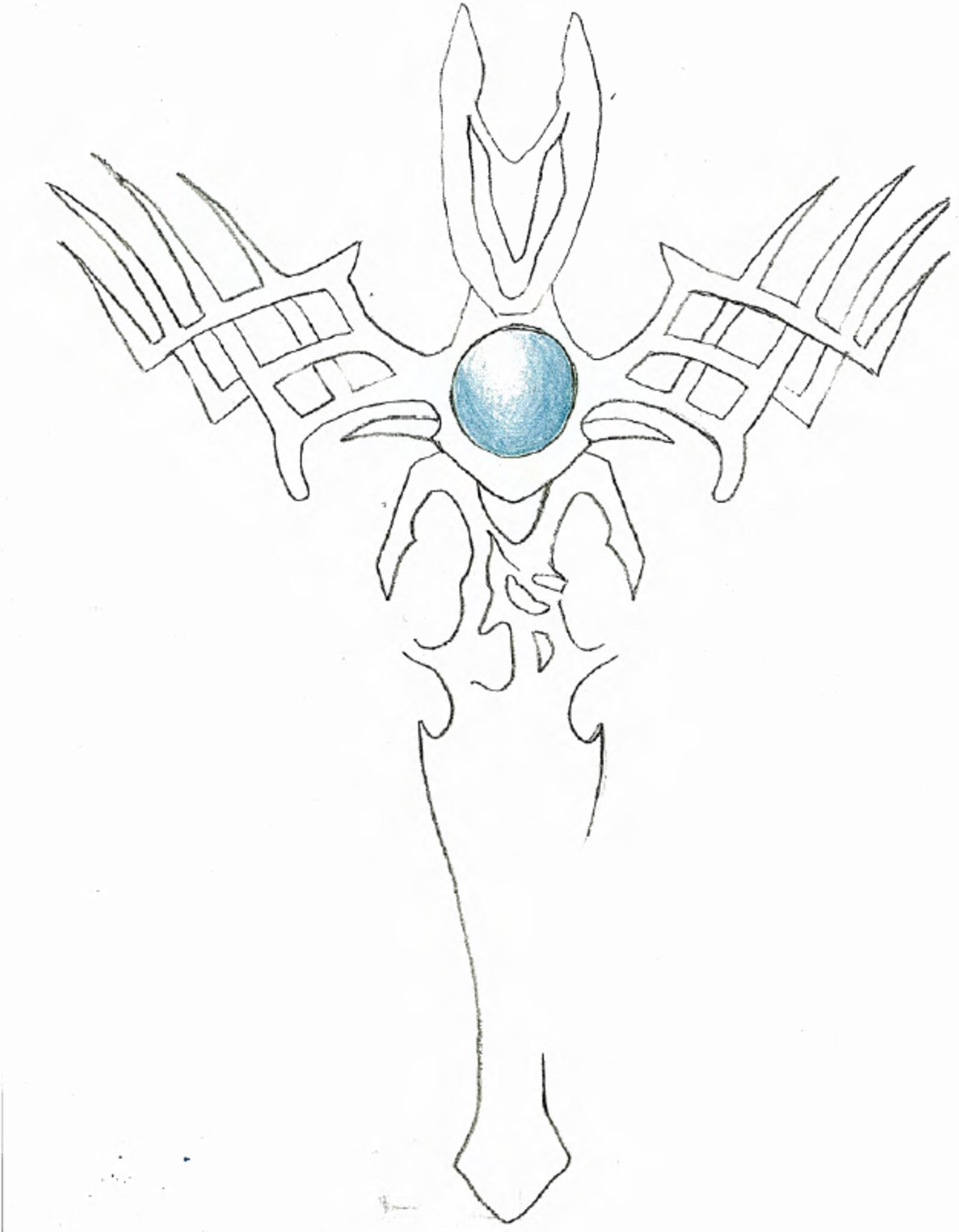 The Montgomery County Coroner's Officer released an artist sketch of a tattoo on the back of body recovered from the Great Miami River in Miami Twp. on June 30, 2023. The coroner's office is asking the public's help identifying the body. Anyone with information can call 937-225-4156.