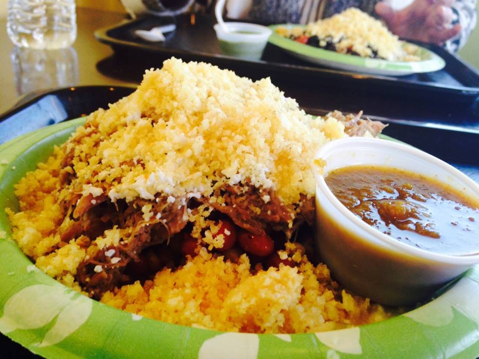 Mazorca desgranada (AKA "Party in your Mouth") at Arepas & Co. Staff photo by Amelia Robinson