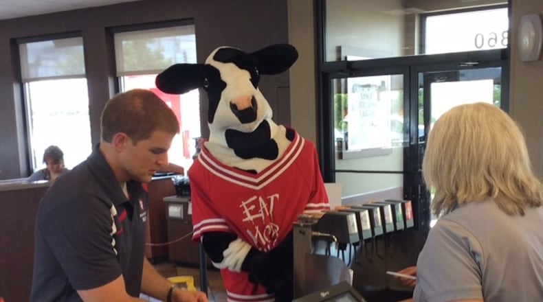 Chick-fil-A has opened a restaurant on the campus of Cedarville University. This file photo was taken at the Chick-fil-A restaurant on North Fairfield Road in Beavercreek. MARK FISHER/STAFF