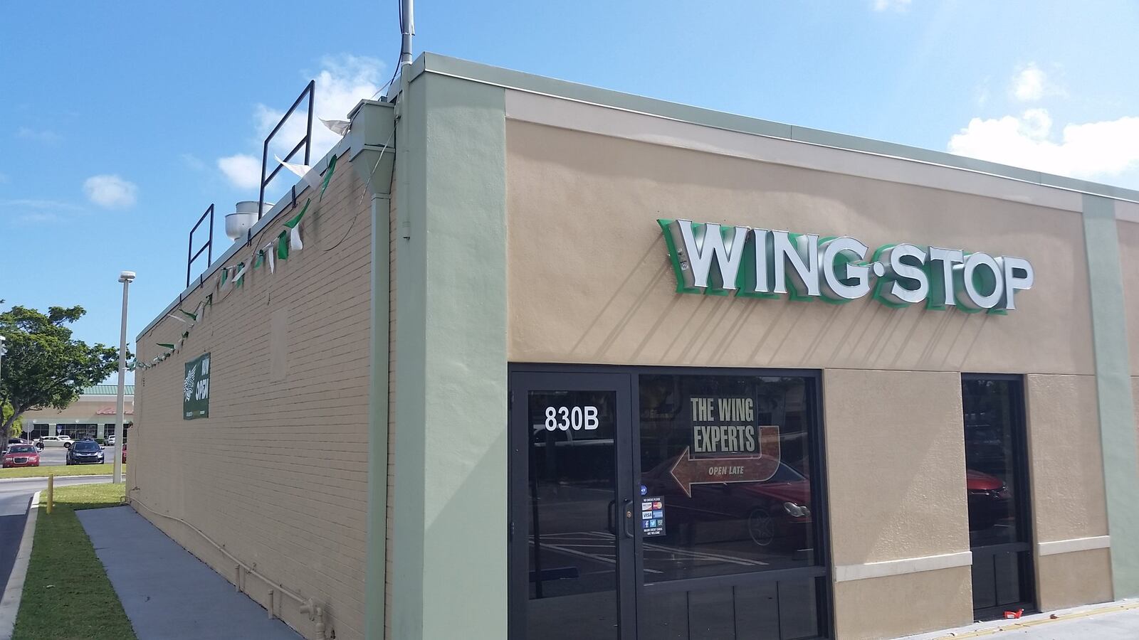 Wingstop is a national chain of casual eateries. The restaurant on Military Trail includes a few tables for those who wish to dine in.