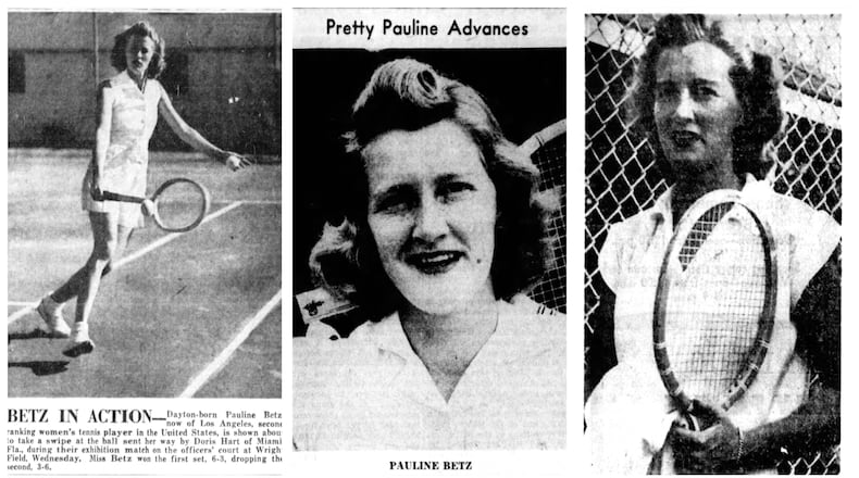 Pauline Betz Addie was from Dayton, and she became a great tennis champion in the 1940s. Not only was she the No. 1 female player in the world in 1946, but eventually she was enshrined in the Tennis Hall of Fame. DAYTON DAILY NEWS ARCHIVES