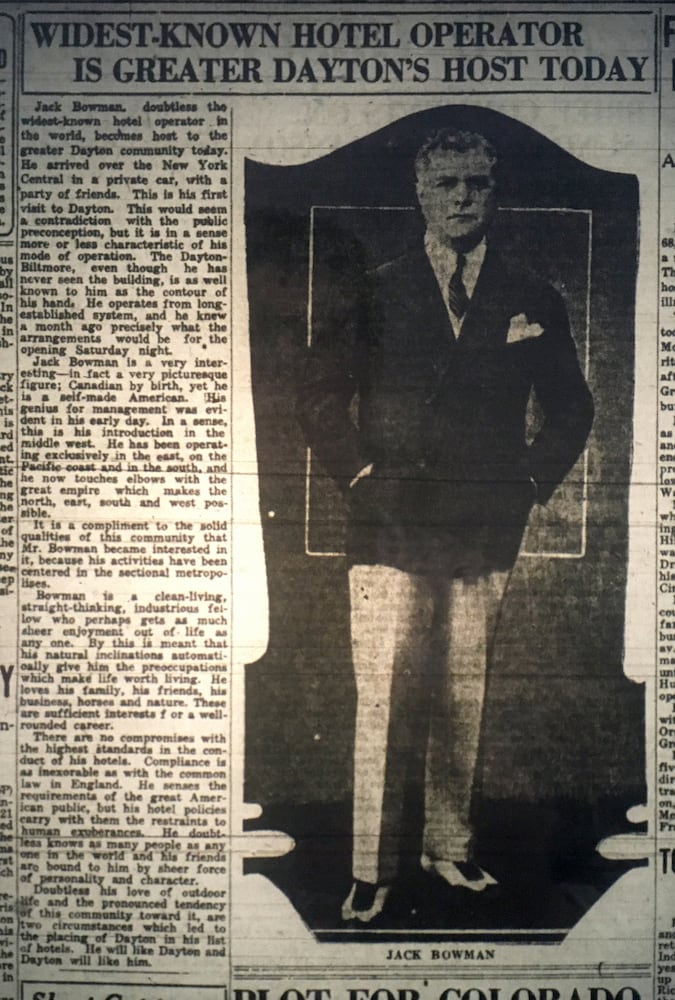 Opening of the Dayton Biltmore hotel