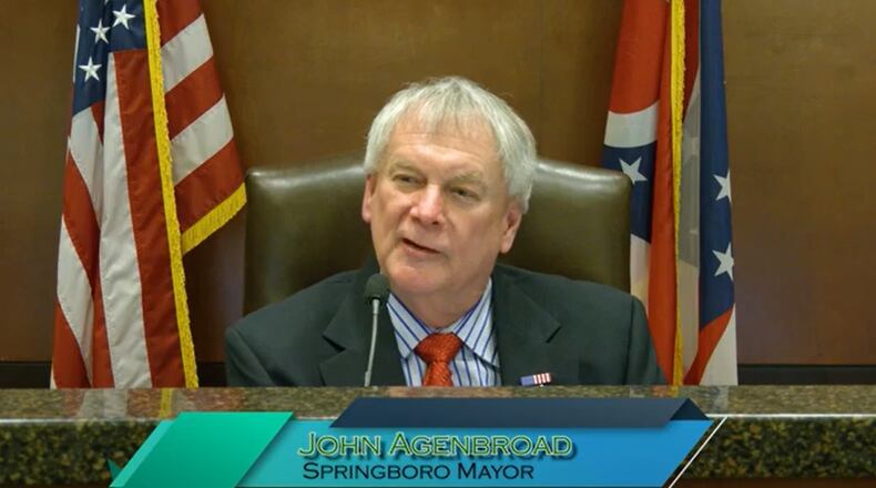 Springboro Mayor John Agenbroad delivered his 2024 State of the City address via a 22-minute video touting the city's successes in 2023 and a look at what is coming in 2024. CONTRIBUTED/CITY OF SPRINGBORO