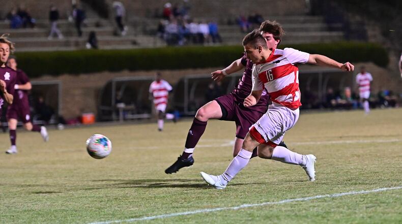 Jake Feiner, University of Dayton soccer. Dayton Athletics photo
