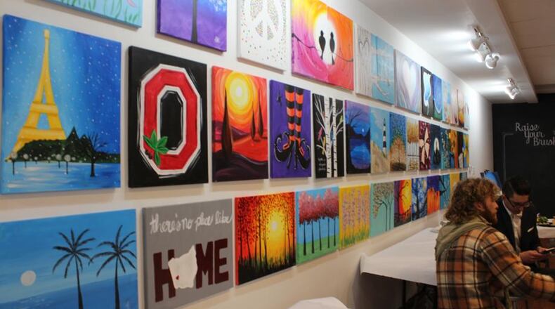 The Raise Your Brush wine-and-paint studio in Troy is for sale. FILE