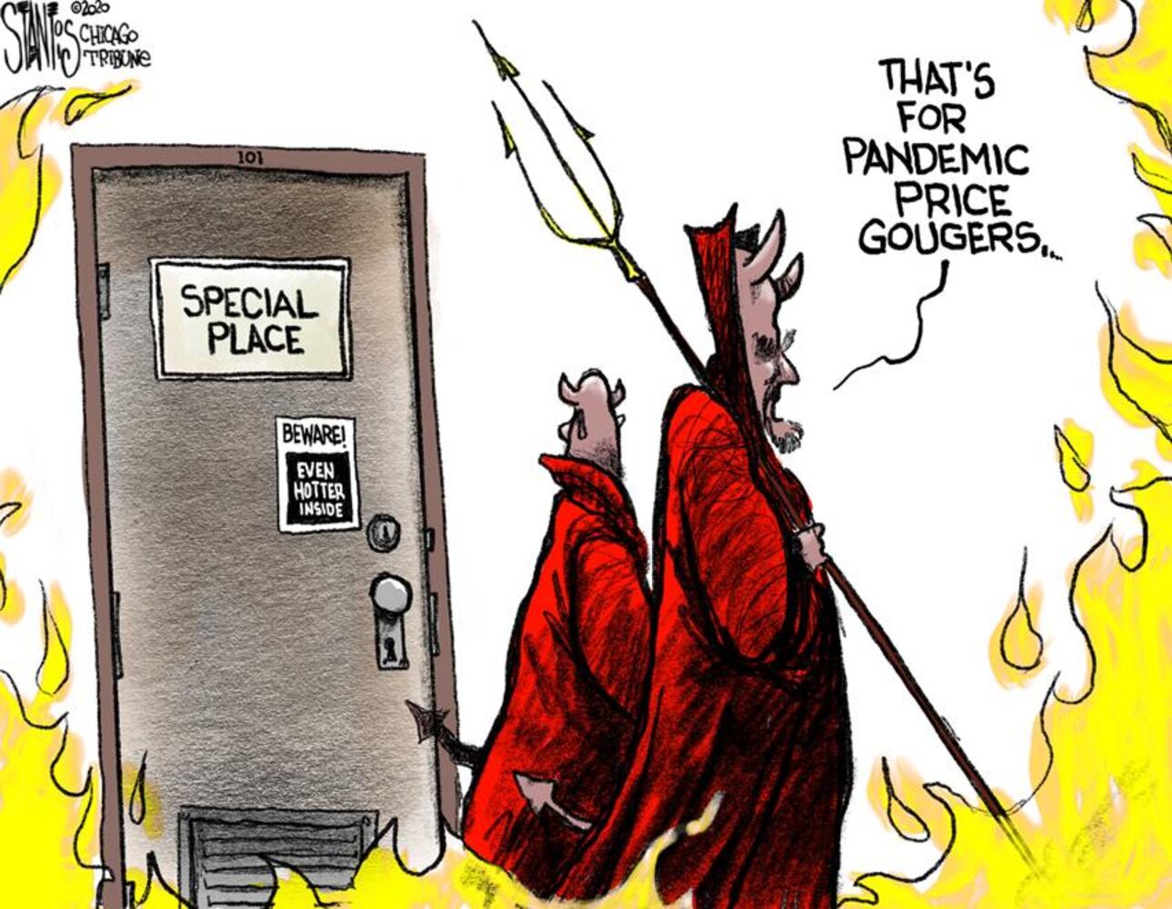 Week in cartoons: Surgical mask shortage, the economy and more