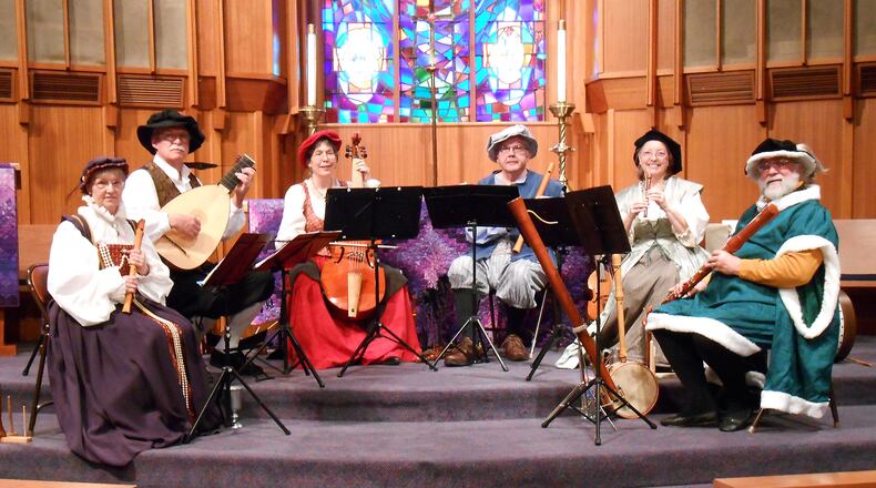 The Wind in the Woods Early Music Ensemble will perform during the Dayton Metro Library’s free, Friday lunch concerts. CONTRIBUTED