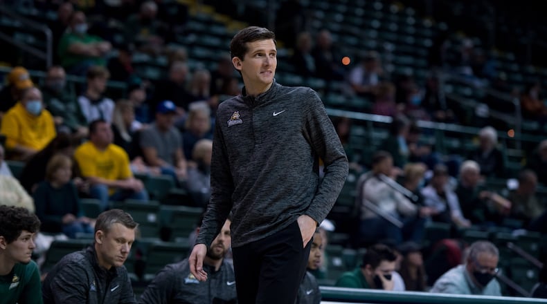 Clint Sargent was named Wright State men's basketball coach on March 28, 2024. Joe Craven/Wright State Athletics