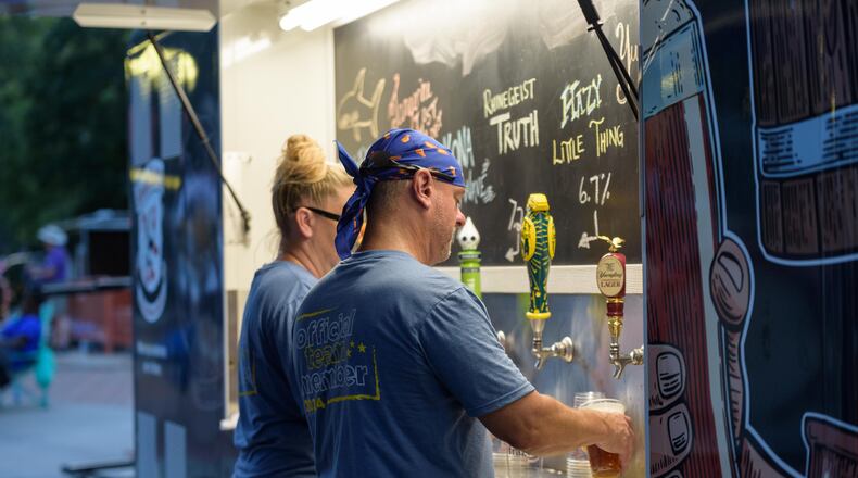 The Miami Valley Restaurant Association hosted the Kickin’ Chicken Wing Fest at Fraze Pavilion in Kettering on Saturday, July 13, 2024. TOM GILLIAM / CONTRIBUTING PHOTOGRAPHER
