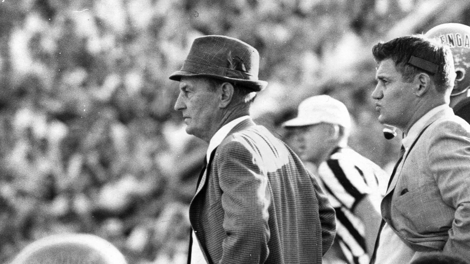 Paul Brown quarterbacked the Miami University football team for two years before graduating in 1930 and beginning his long and storied coaching career that included a national championship at Ohio State University before earning great success in the NFL as founder of the Cleveland Browns and later formed the Cincinnati Bengals in 1968. 
Brown was inducted into the Pro Football Hall of Fame in 1967 and the Bengals Ring of Honor in 2021. (File Photo/Journal-News)