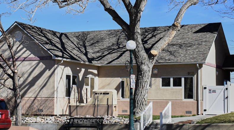 FILE - This April 24, 2023. photo, shows the Wellspring Health Access clinic in Casper, Wyo. (AP Photo/Matthew Brown, File)