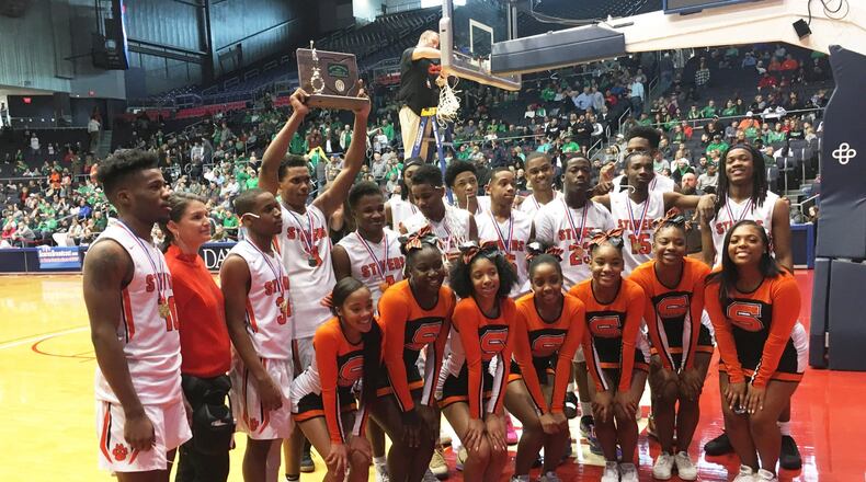 Stivers defeated Cin. Deer Park 76-62 to win a boys high school basketball D-III district final at UD Arena on Sunday, March 10, 2019. MARC PENDLETON / STAFF