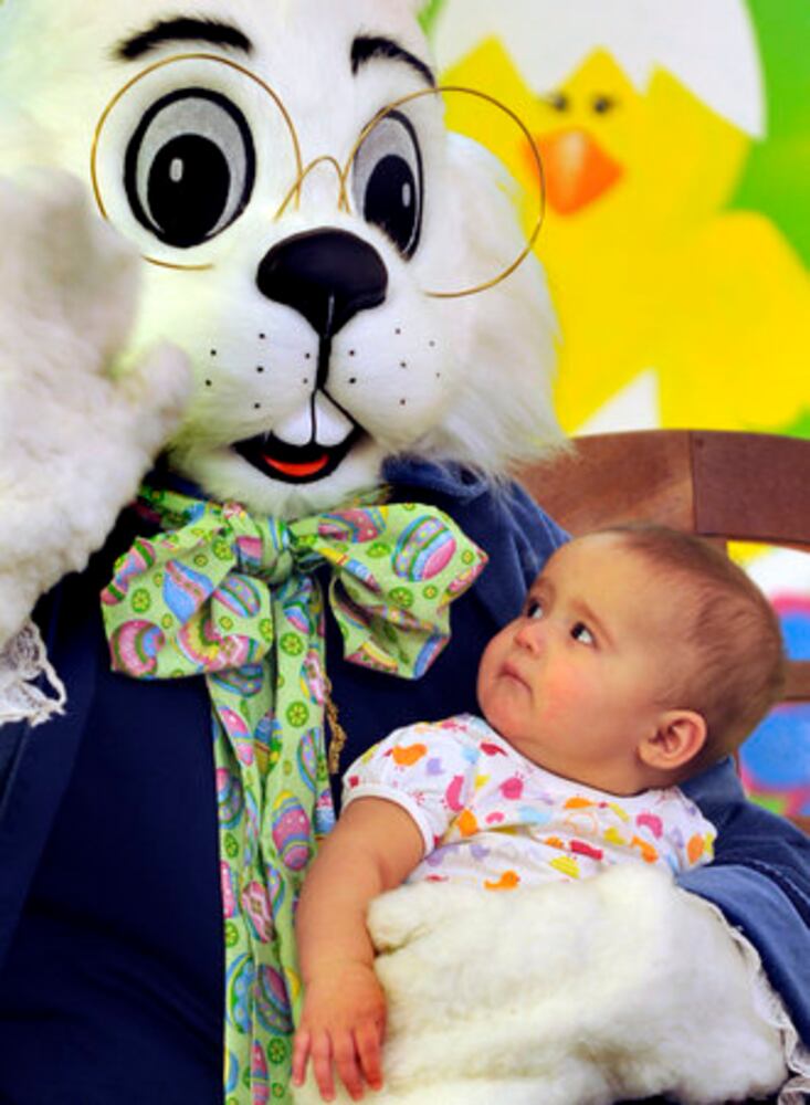 Easter Bunny visits mall