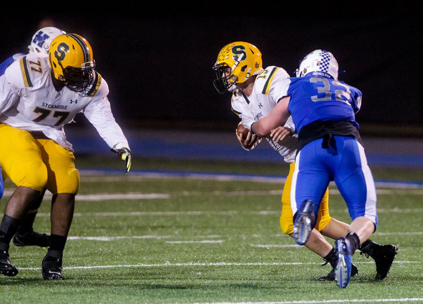 Hamilton Big Blue football beats Sycamore 14-7